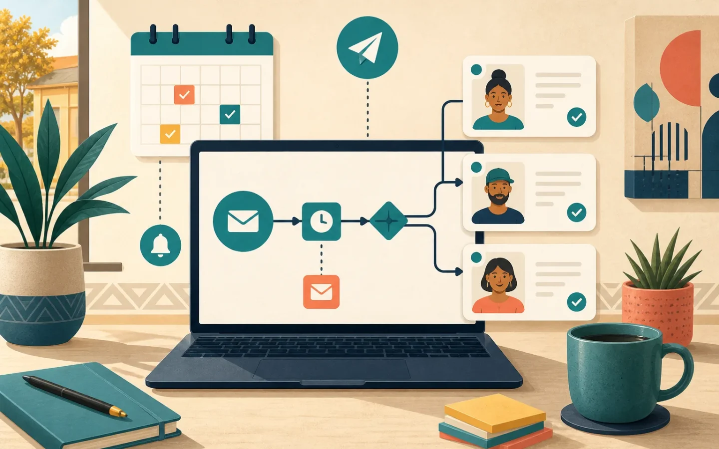 Customer email automation workflow planned for timely customer updates